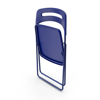 Plastic Folding Chair Blue Folded PNG & PSD Images