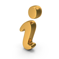 Information Help I Gold PNG & PSD Images
