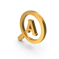 Magnify Search Find Answer A Gold PNG & PSD Images