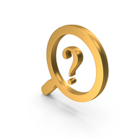 Magnify Search Find Question Mark Gold PNG & PSD Images