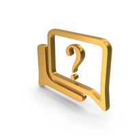 Question Chat Message Gold PNG & PSD Images
