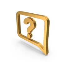 Question Sign Help Square Gold PNG & PSD Images