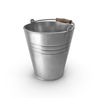 Metal Bucket With Wooden Handle PNG & PSD Images