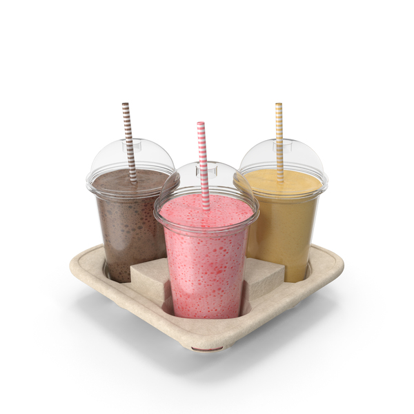 Milkshake Tray PNG & PSD Images