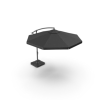 Black Offset Patio Umbrella PNG & PSD Images