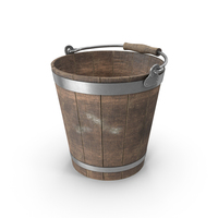 Old Wooden Bucket PNG & PSD Images