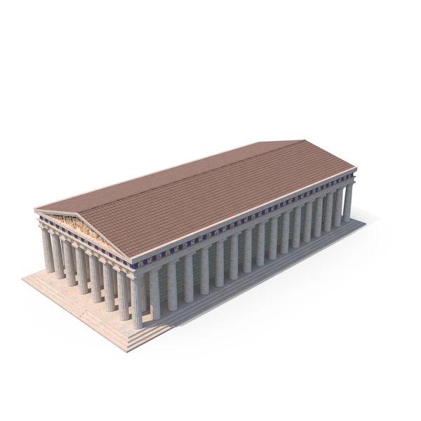 Parthenon Greek Temple PNG和PSD图像