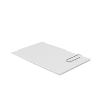 Monochrome Paper With Paper Clip PNG & PSD Images