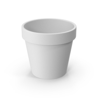 Monochrome Plant Pot PNG & PSD Images