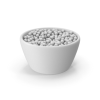 Monochrome Bowl With Peas PNG & PSD Images