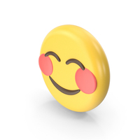 Pink Cheeks Smile Emoji PNG & PSD Images