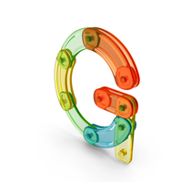 Plastic Constructor Set Letter G PNG & PSD Images