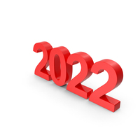 Number 2022 Red PNG & PSD Images