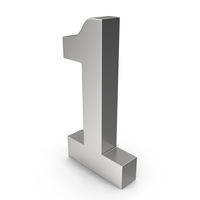 Silver Number One PNG & PSD Images