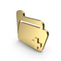 Gold Create New Folder Symbol PNG & PSD Images