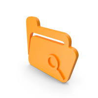 Orange Browse Folder Symbol PNG & PSD Images