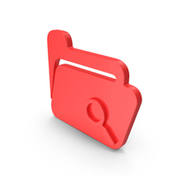 Red Browse Folder Symbol PNG & PSD Images