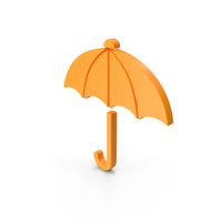 Umbrella Symbol Orange PNG & PSD Images