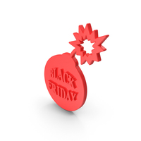 Red Black Friday Sale Bomb Symbol PNG & PSD Images