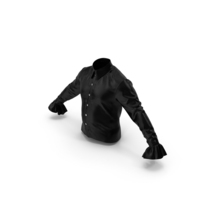 Black Lantern Sleeves Shirt PNG & PSD Images