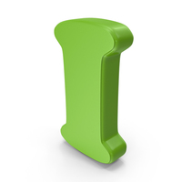 Green Font Cooper Alphabet I PNG & PSD Images