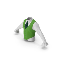 Lantern Sleeves Shirt with Vest PNG & PSD Images