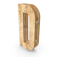 Wooden Alphabet D PNG & PSD Images