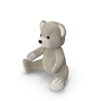 Teddy Bear Light Color Sitting PNG & PSD Images