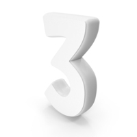 White Font Hobo Number 3 PNG & PSD Images