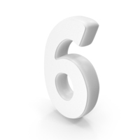White Font Hobo Number 6 PNG & PSD Images