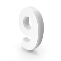 White Font Hobo Number 9 PNG & PSD Images