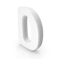 White Font Hobo Alphabet D PNG & PSD Images