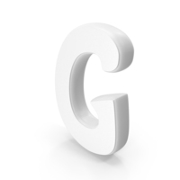 White Font Hobo Alphabet G PNG & PSD Images