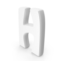 White Font Hobo Alphabet H PNG & PSD Images