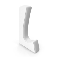 White Font Hobo Alphabet L PNG & PSD Images
