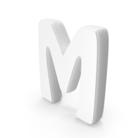 White Font Hobo Alphabet M PNG & PSD Images