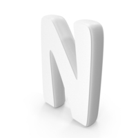 White Font Hobo Alphabet N PNG & PSD Images