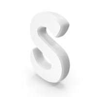White Font Hobo Alphabet S PNG & PSD Images