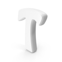 White Font Hobo Alphabet T PNG & PSD Images