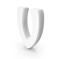 White Font Hobo Alphabet V PNG & PSD Images
