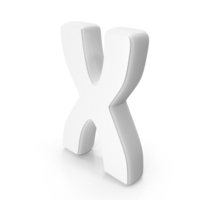 White Font Hobo Alphabet X PNG & PSD Images