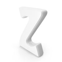 White Font Hobo Alphabet Z PNG & PSD Images