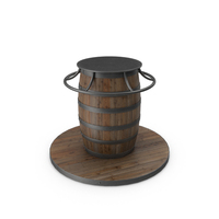 Barrel Pub Table Posed PNG & PSD Images