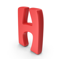 Font Hobo H Red PNG & PSD Images