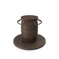 Fallen Dirty Barrel Pub Table PNG & PSD Images