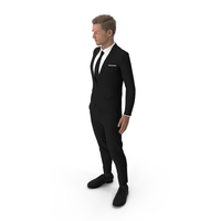 Man Posing In Classic Suit PNG & PSD Images