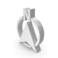White North Arrow Direction Pointer Symbol PNG & PSD Images