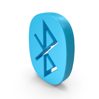 Blue Bluetooth Symbol PNG & PSD Images
