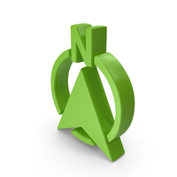 Green North Arrow Direction Pointer Symbol PNG & PSD Images