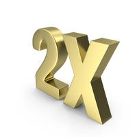 Gold 2X Size Symbol PNG & PSD Images